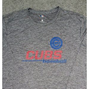 MBL Chicago Cubs Baseball Men's Size L Gray Long Sleeve T-Shirt